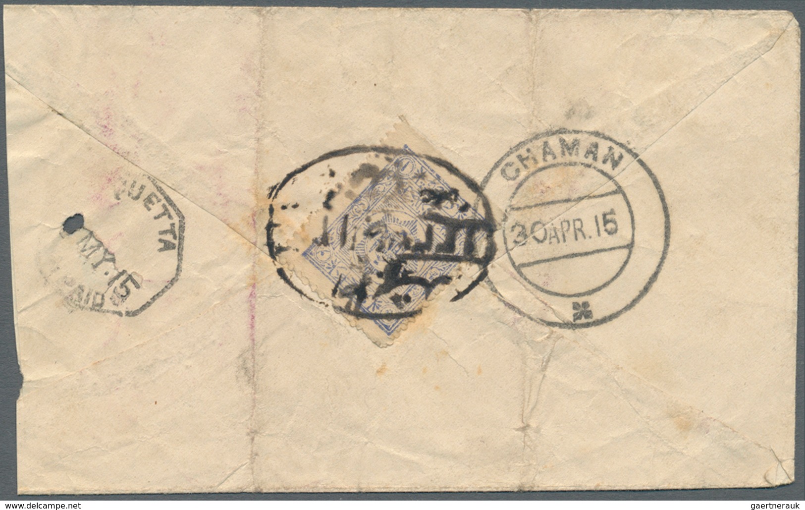 22153 Afghanistan: 1909-1928: Collection Of 19 Pre-UPU Covers To India, From The Kabul Region Via The Nort - Afghanistan