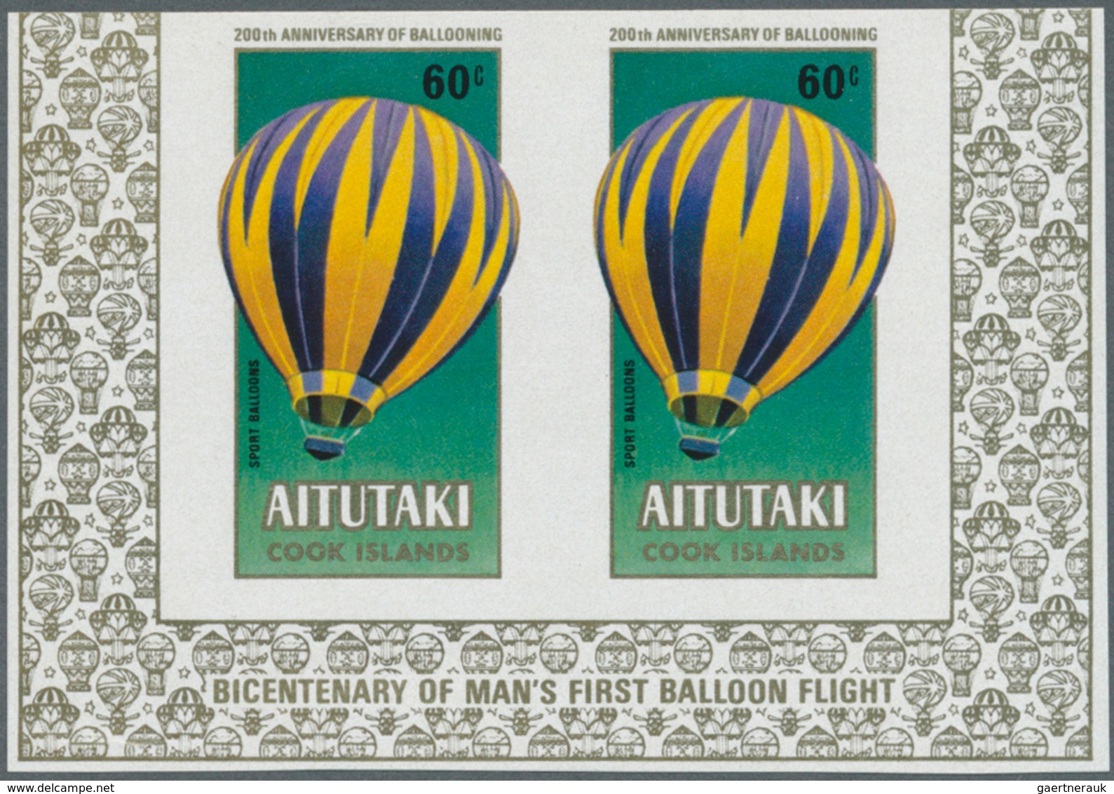 22160 Aitutaki: 1974/1986 (ca.), accumulation with approx. 900 IMPERFORATE stamps incl. definitives with m