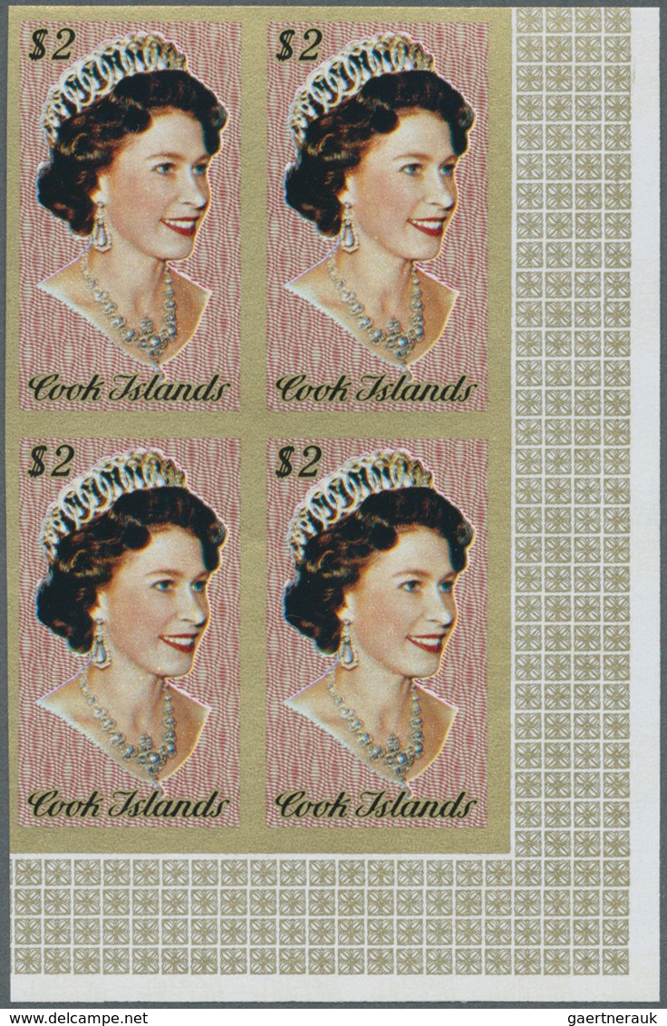 22160 Aitutaki: 1974/1986 (ca.), accumulation with approx. 900 IMPERFORATE stamps incl. definitives with m