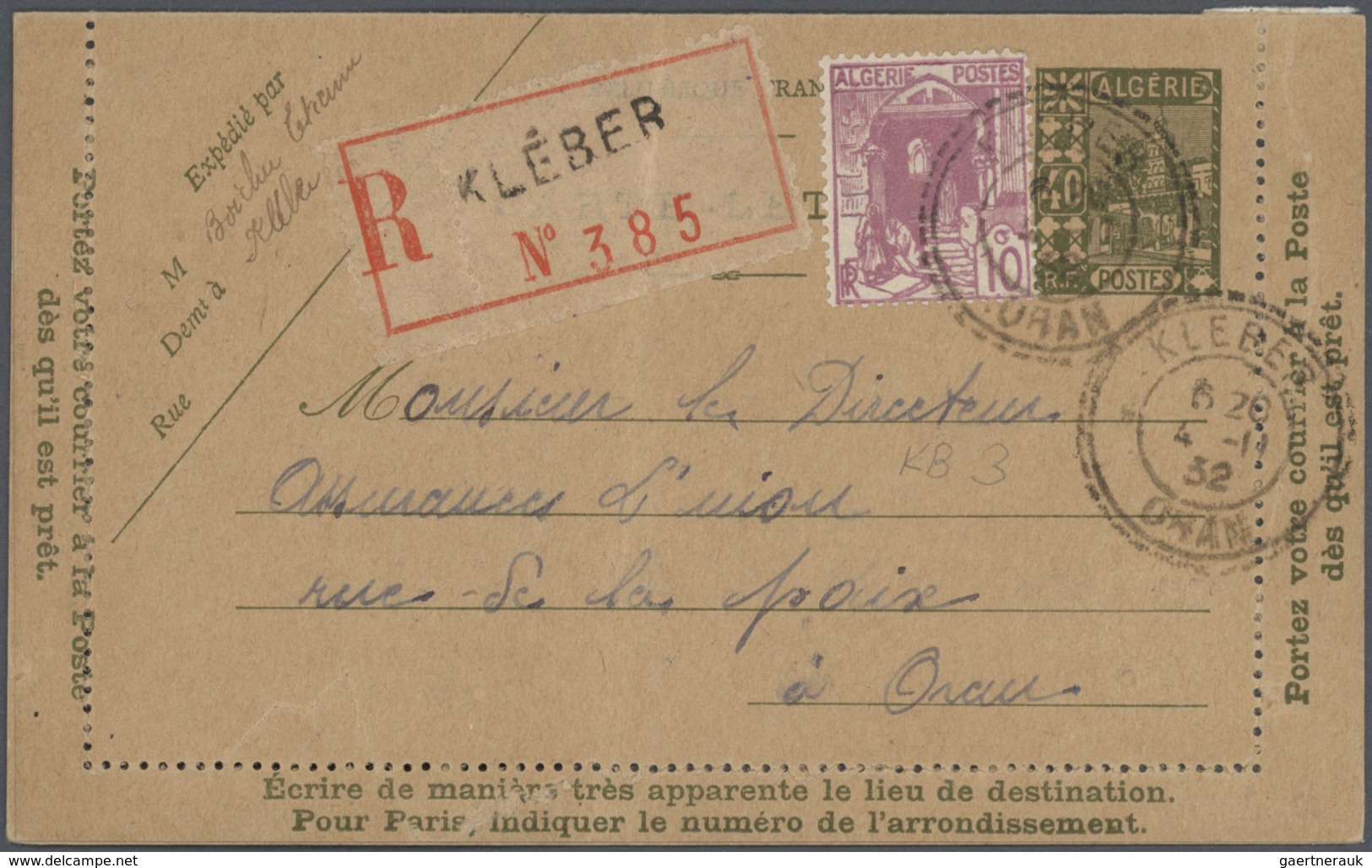 22163 Algerien: 1842/1980 (ca.), comprehensive collection with main value in the apprx. 370 covers/cards/s