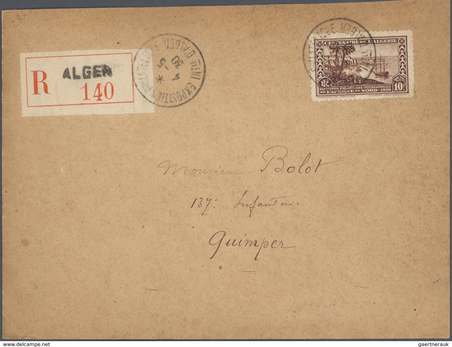 22163 Algerien: 1842/1980 (ca.), comprehensive collection with main value in the apprx. 370 covers/cards/s