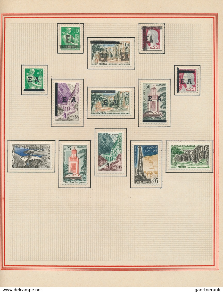 22167 Algerien: 1924/1970, Comprehensive Mint And Used Collection In Two Albums, Main Value In A Splendid - Algérie (1962-...)