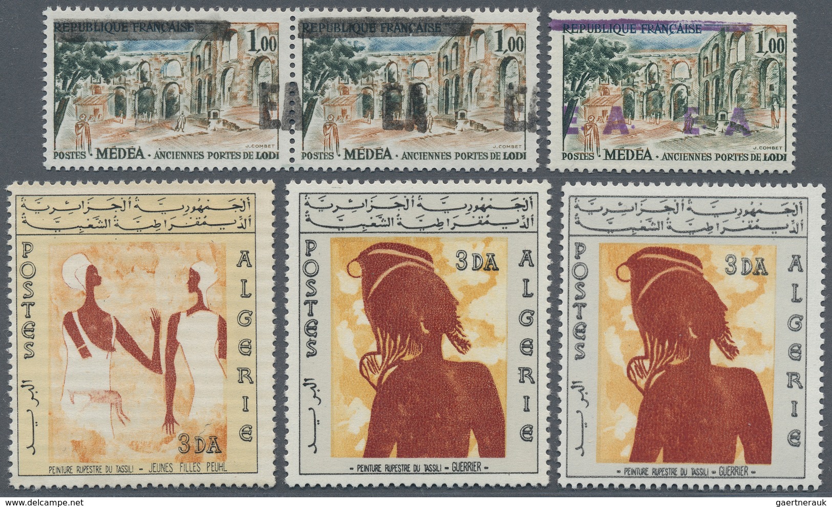 22174 Algerien: 1937/1982 (ca.), Accumulation In Binder With Many Complete And Better Sets Specially In Th - Algérie (1962-...)
