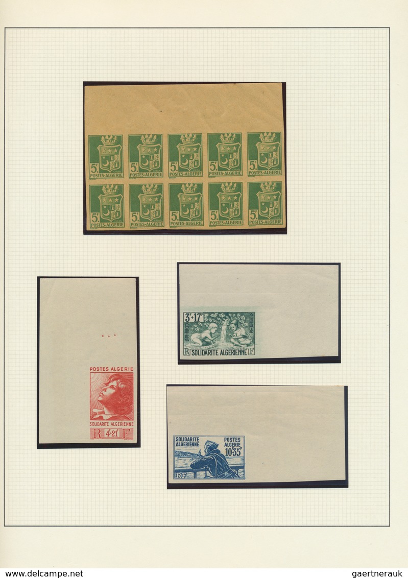 22175 Algerien: 1937/1946, Petty Collection Of Epreuve De Luxe (2) And Imperfs (13) On Album Pages, Incl. - Algerien (1962-...)