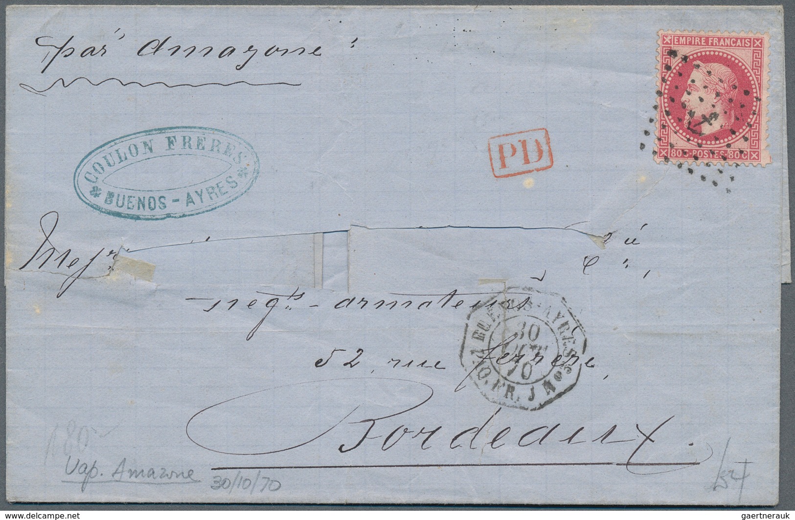22184 Argentinien: 1865-1908 Ca.: Collection Of 21 Covers, Postcards And Postal Stationery Items, Three Us - Autres & Non Classés