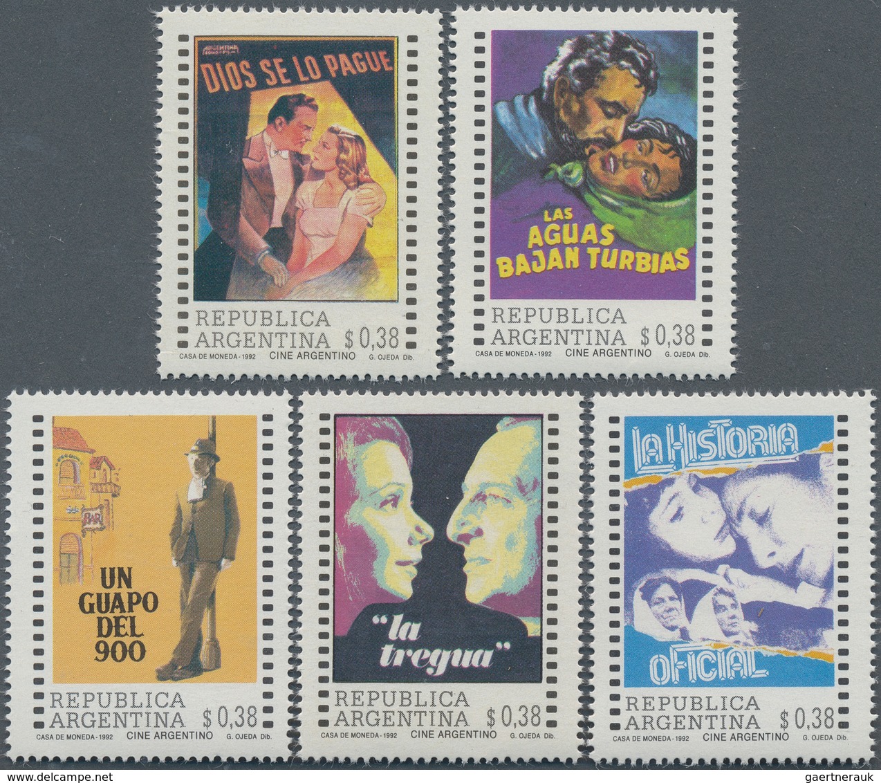 22192 Argentinien: 1985/1993, Accumulation Of Mostly Thematic Stamps Incl. Flowers, Cinema, Drugs, Paintin - Autres & Non Classés