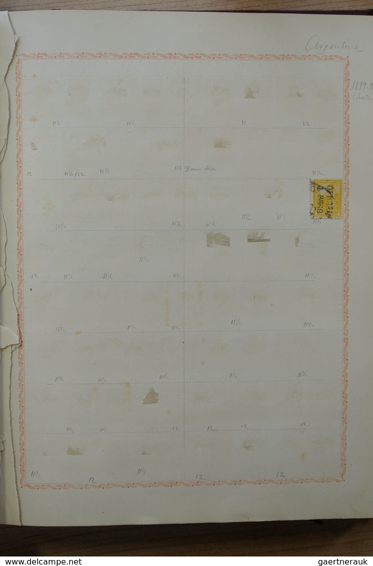 22194 Argentinien: Old blanc album with mostly used material of Argentina, including plateflaws, different