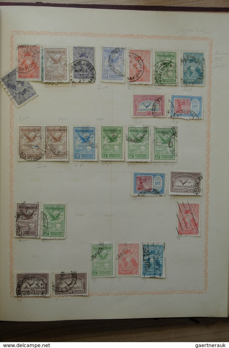22194 Argentinien: Old blanc album with mostly used material of Argentina, including plateflaws, different