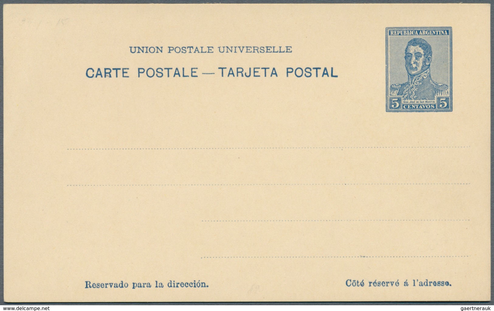22197 Argentinien - Ganzsachen: 1879/1947, Collection Of 80 Different Unused Stationeries, Comprising 24 L - Entiers Postaux