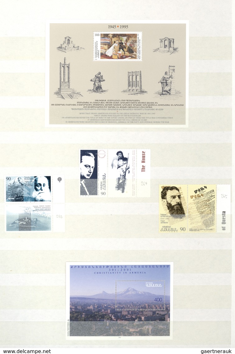 22200 Armenien: 1876-1923, 1992-2000: Postal history and stamp collection of eight early covers + modern i