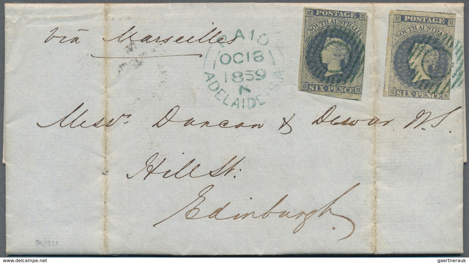 22206 Australische Staaten: 1859-74, Four Letters/covers From NEW SOUTH WALES (1860 From Stroud To London - Collections