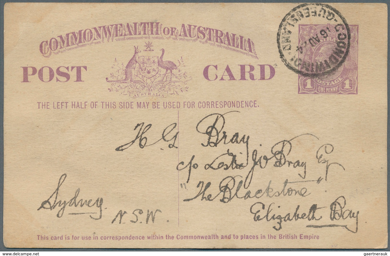 22217 Australien: 1910/1942, Australia/NZ, group of 20 better entires, registered, censored and airmail, P