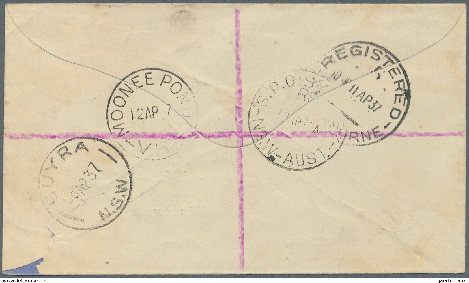 22217 Australien: 1910/1942, Australia/NZ, group of 20 better entires, registered, censored and airmail, P