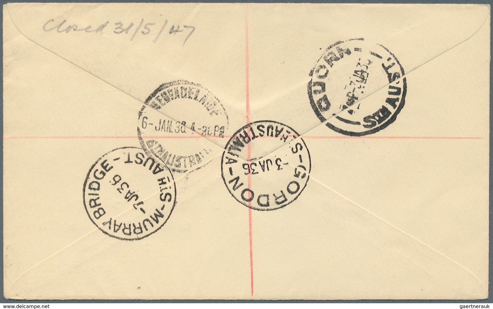 22217 Australien: 1910/1942, Australia/NZ, group of 20 better entires, registered, censored and airmail, P