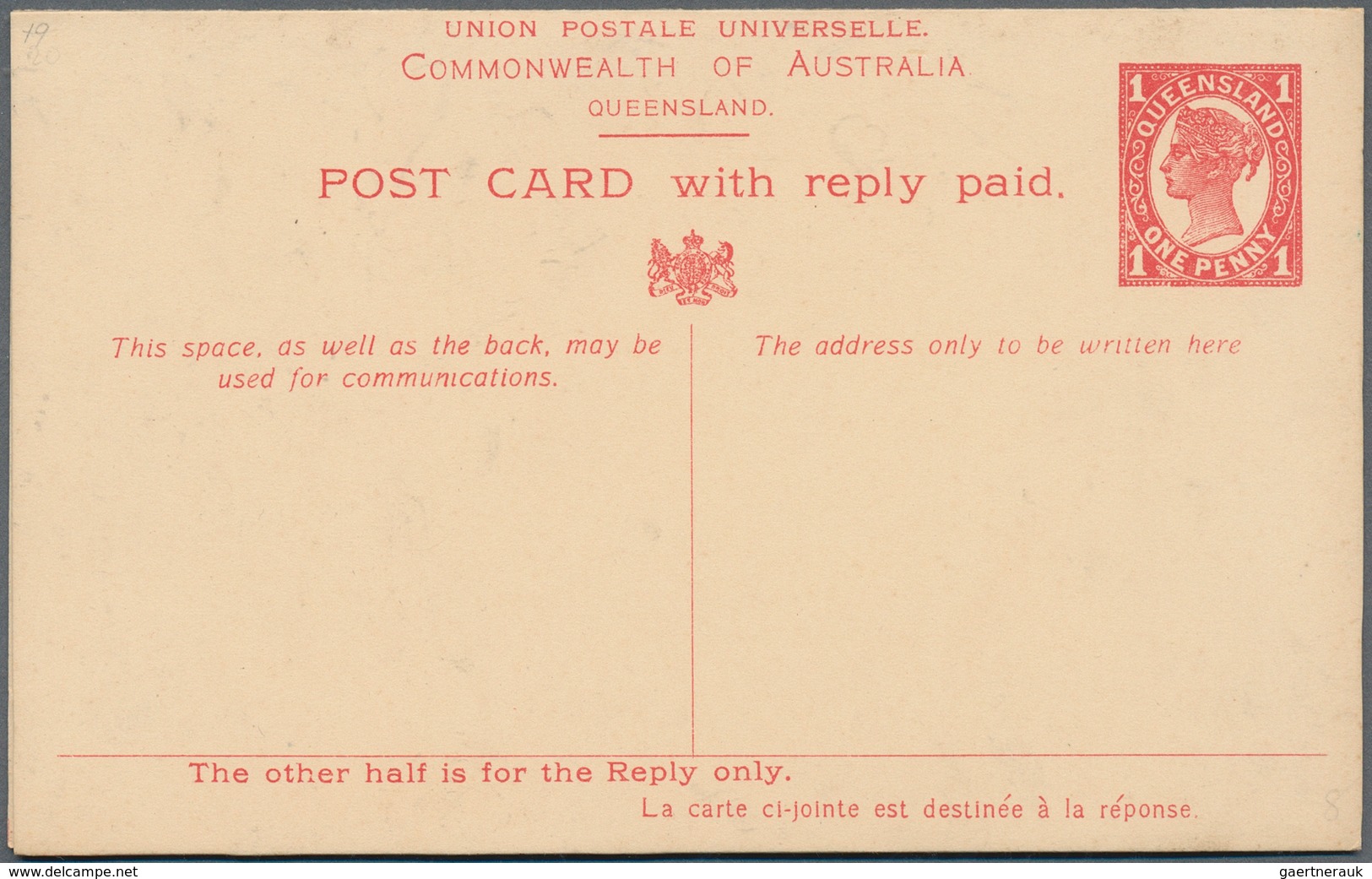 22234 Australien - Ganzsachen: 1880/1930 (ca.), accumulation with about 200 mostly stat. postcards incl. r