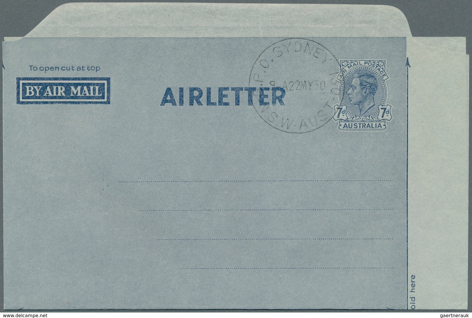 22237 Australien - Ganzsachen: 1950/1970 (ca.), AEROGRAMMES: Accumulation Of About 350 Airletters And AERO - Entiers Postaux