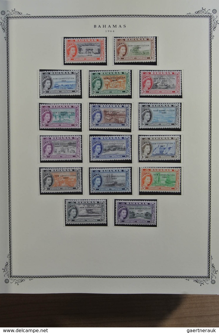 22238 Bahamas: 1860-1980. MNH, Mint Hinged And Used Collection Bahamas 1860-1980 In Scott Album Including - 1963-1973 Autonomie Interne