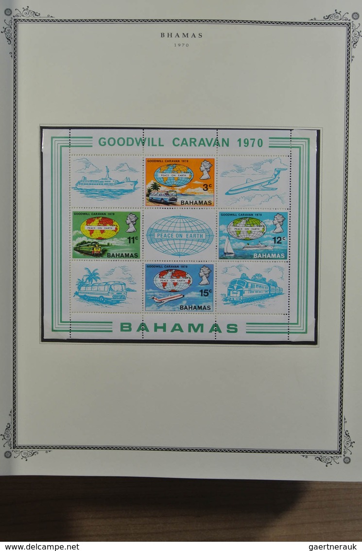 22238 Bahamas: 1860-1980. MNH, mint hinged and used collection Bahamas 1860-1980 in Scott album including