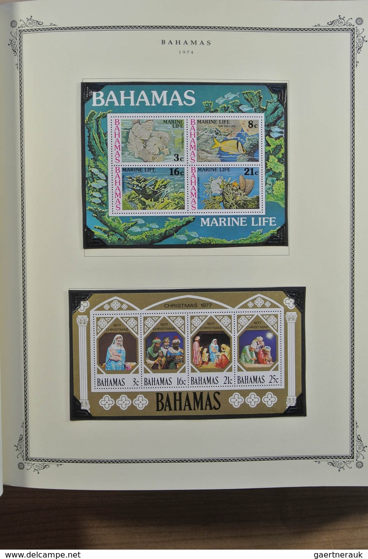 22238 Bahamas: 1860-1980. MNH, mint hinged and used collection Bahamas 1860-1980 in Scott album including