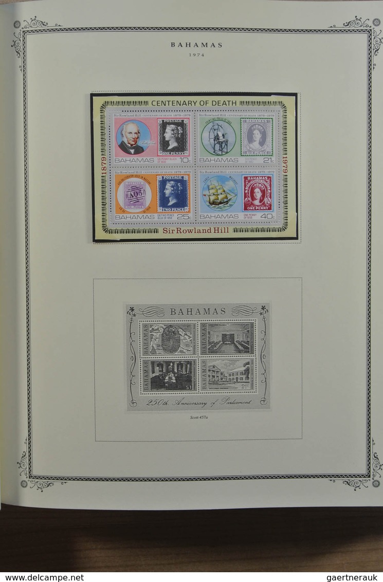 22238 Bahamas: 1860-1980. MNH, mint hinged and used collection Bahamas 1860-1980 in Scott album including