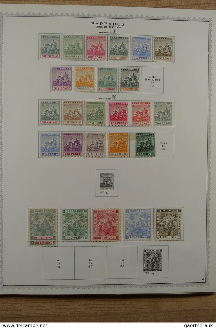 22251 Barbados: 1875-1983. Well Filled, MNH, Mint Hinged And Used Collection Barbados 1875-1983 On Albumpa - Barbades (1966-...)