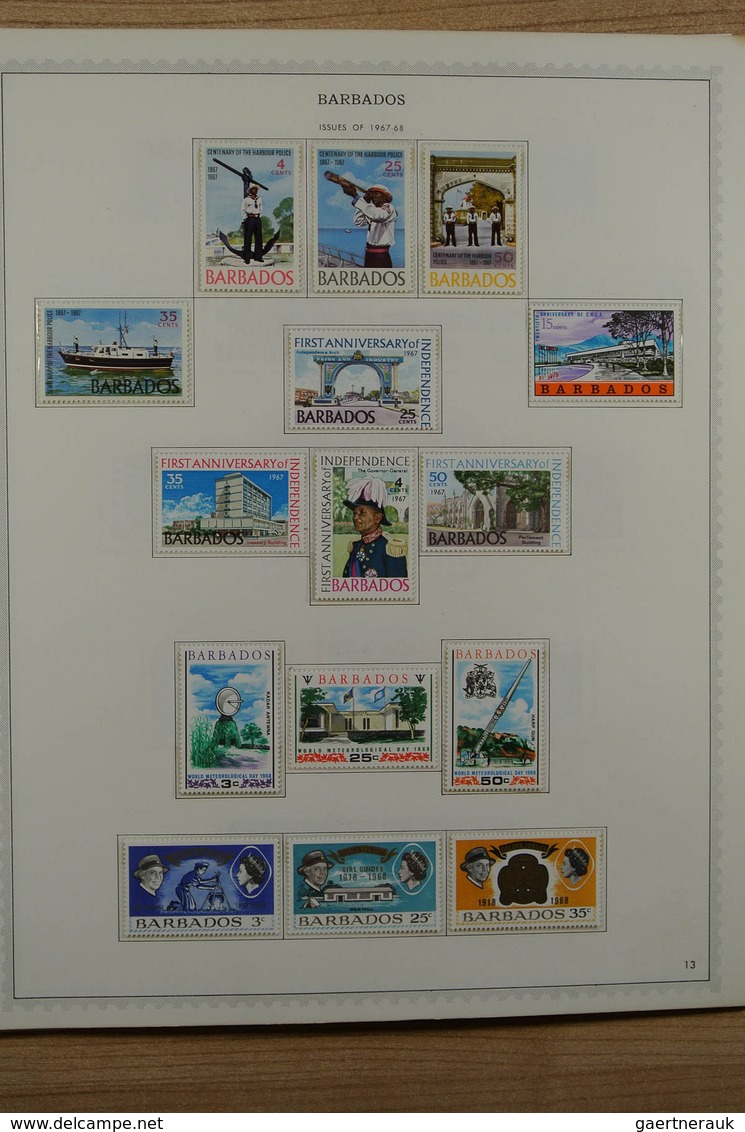 22251 Barbados: 1875-1983. Well Filled, MNH, Mint Hinged And Used Collection Barbados 1875-1983 On Albumpa - Barbades (1966-...)