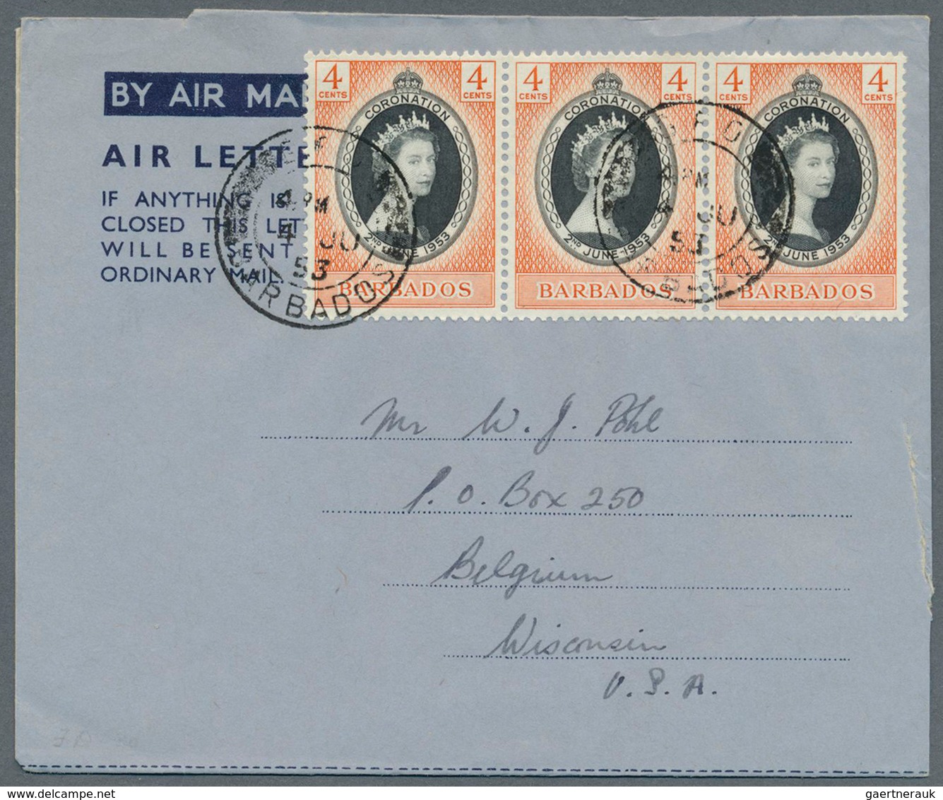 22252 Barbados: 1949/1977 (ca.), AEROGRAMMES: Accumulation With About 130 Unused And Used/CTO Airletters A - Barbades (1966-...)