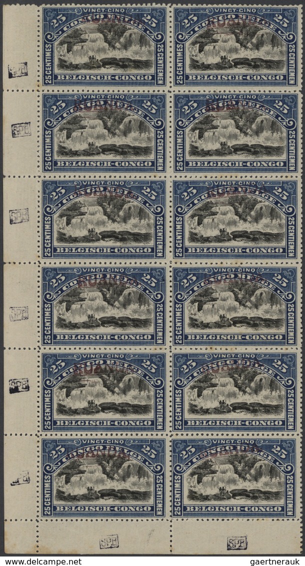 22258 Belgisch-Kongo: 1909/1960 (ca.), Miscellaneous Lot With Main Value In The Early Issues, Many Complet - Autres & Non Classés