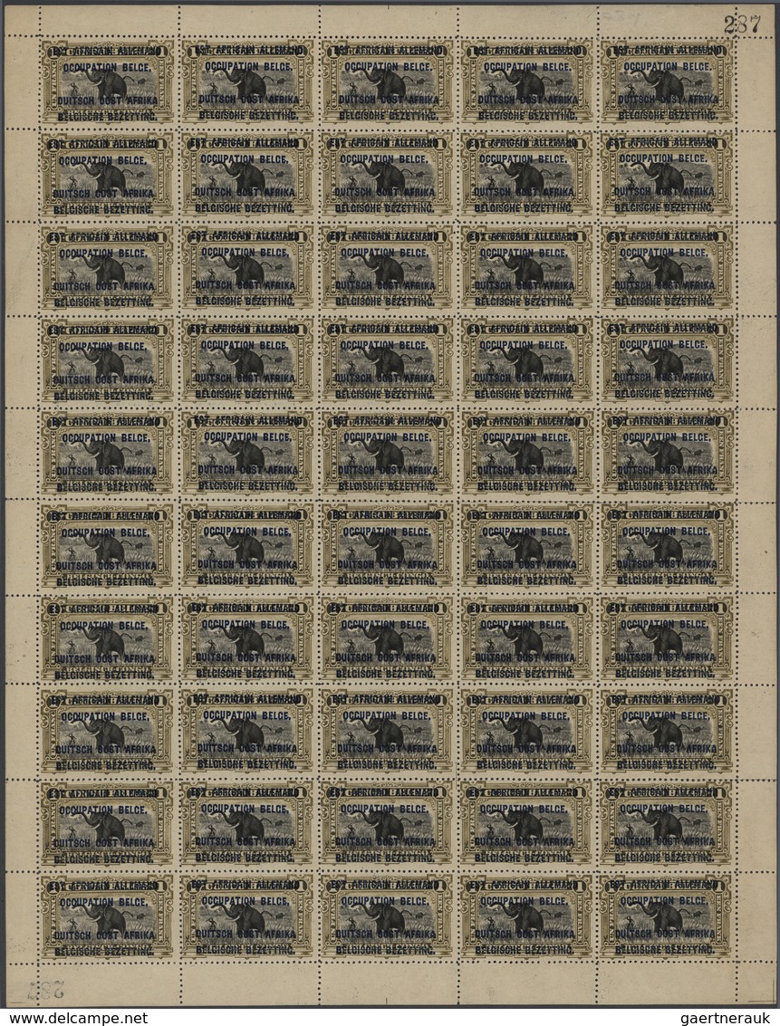 22258 Belgisch-Kongo: 1909/1960 (ca.), Miscellaneous Lot With Main Value In The Early Issues, Many Complet - Autres & Non Classés