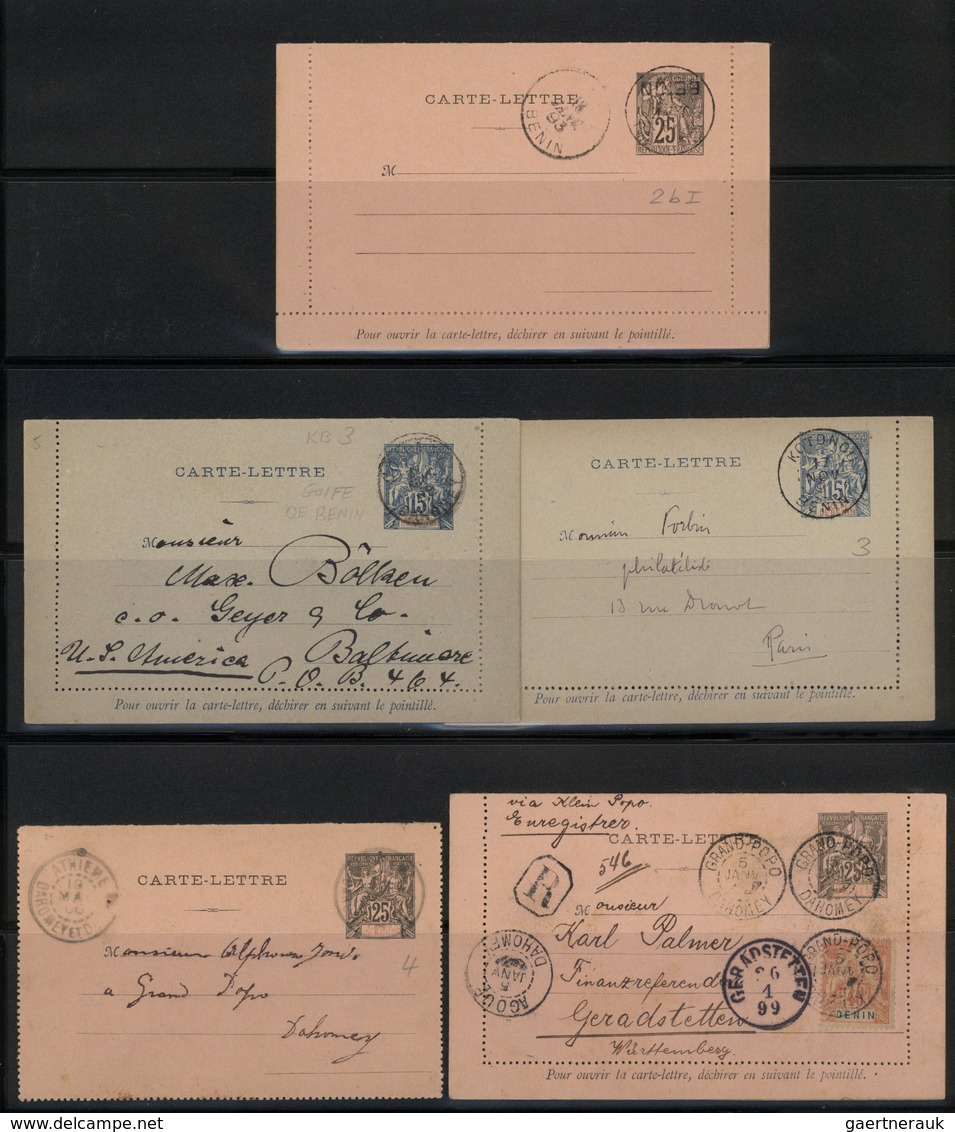 22265 Benin: 1890/1900, Mainly Used Collection Incl. A Selection Of Overprints (not Signed), Both Series " - Bénin – Dahomey (1960-...)