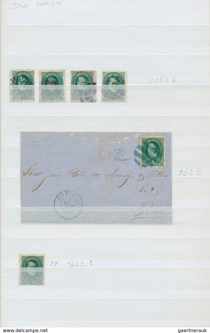 22284 Brasilien: 1843-1990, Collection starting Bull's eye first issue with mint and used stamps, scarce c