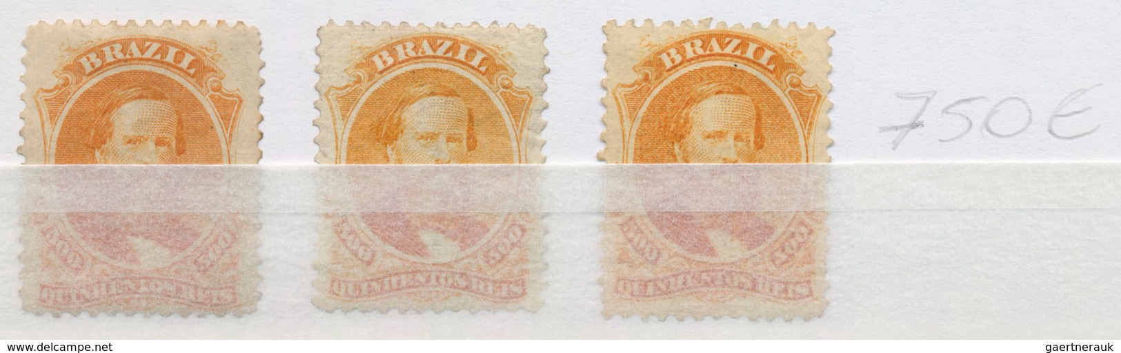 22284 Brasilien: 1843-1990, Collection starting Bull's eye first issue with mint and used stamps, scarce c