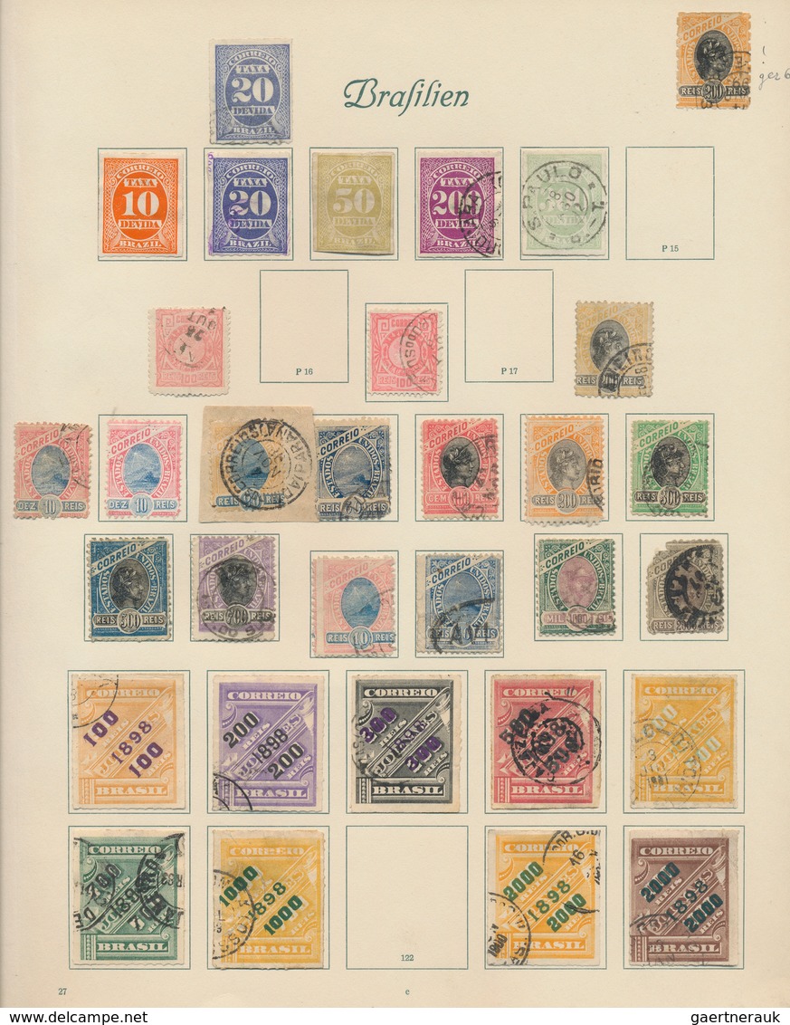 22288 Brasilien: 1844/1931, Mint And Used Collection On Album Pages From Classic Issues, Following Items, - Autres & Non Classés