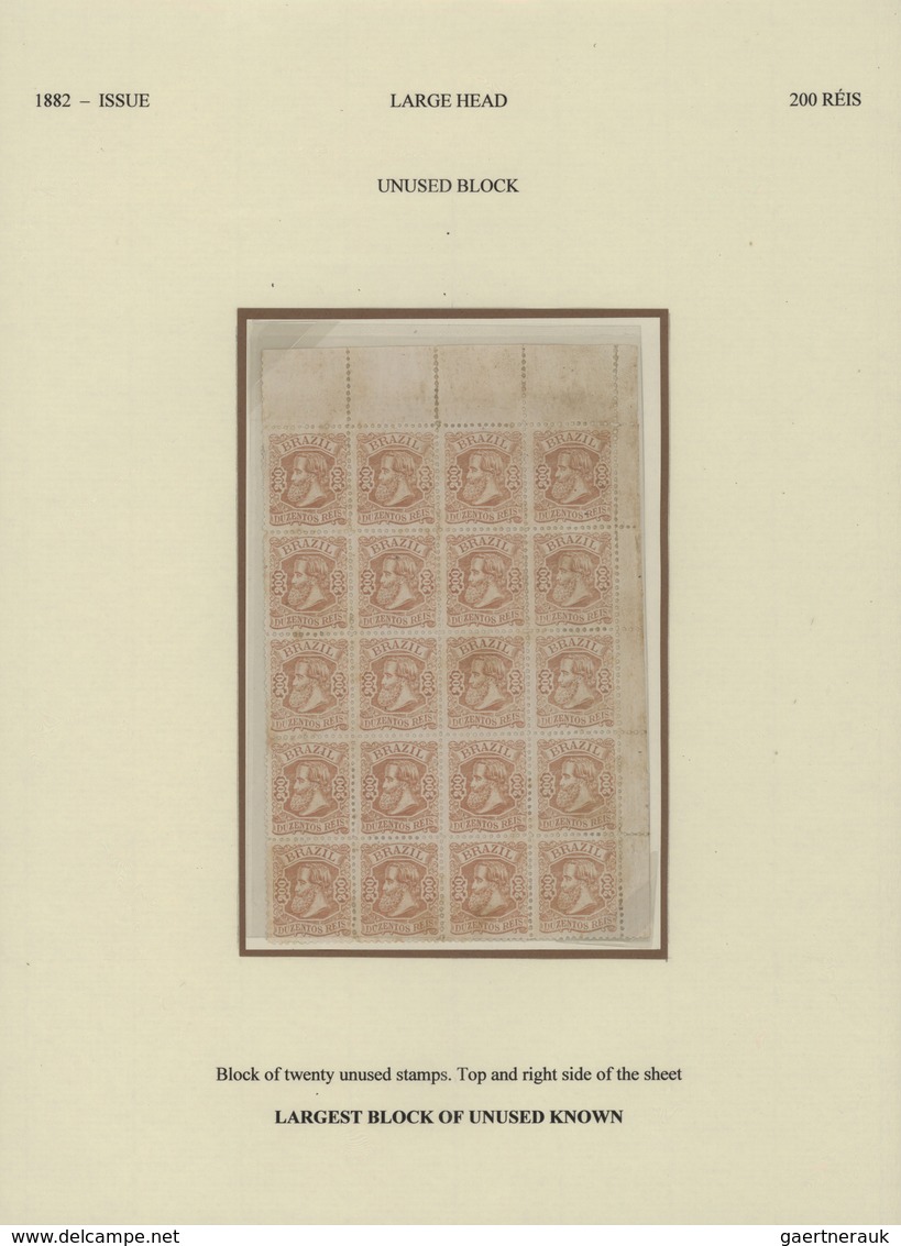 22308 Brasilien: "Imperio Padrão Casa da Moeda": This exceptional collection begins with Reinaldo Bruno Pr