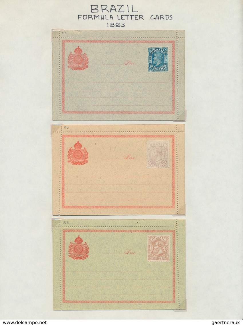 22309 Brasilien - Ganzsachen: 1867/1935, Comprehensive Collection With More Than 170 Different Mint Postal - Entiers Postaux