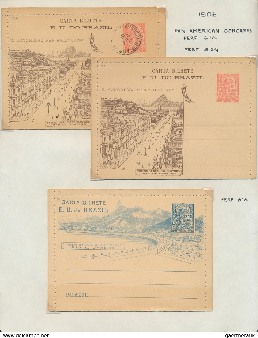 22309 Brasilien - Ganzsachen: 1867/1935, Comprehensive Collection With More Than 170 Different Mint Postal - Entiers Postaux
