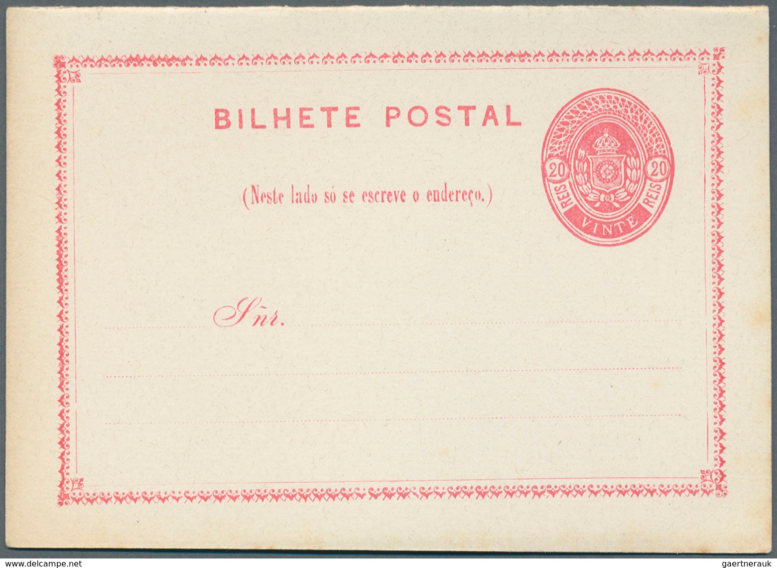 22310 Brasilien - Ganzsachen: 1880/1935, Collection Of 69 Different Unused Stationery Cards (incl. Types), - Entiers Postaux