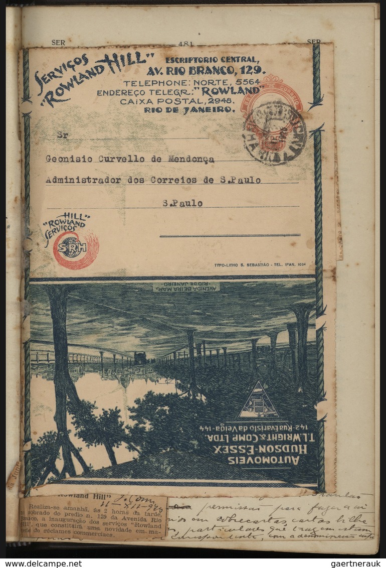 22315 Brasilien - Besonderheiten: 1922/1932, Alfredo de Souza Barros: "Legislacao Postal 1922", complete b