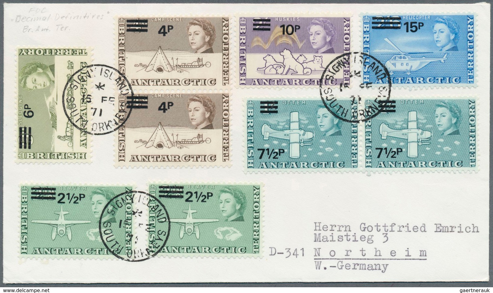 22321 Britische Gebiete in der Antarktis: 1942/2010, BAAT/FALKLANDS/DEPENDENCIES, collection of apprx. 1.0