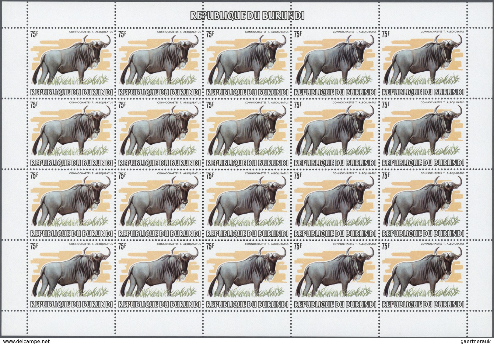 22333 Burundi: 1982, African Wildlife Complete Set Of 13 From 2fr. To 85fr. (Lion, Giraffe, Rhinoceros, El - Neufs