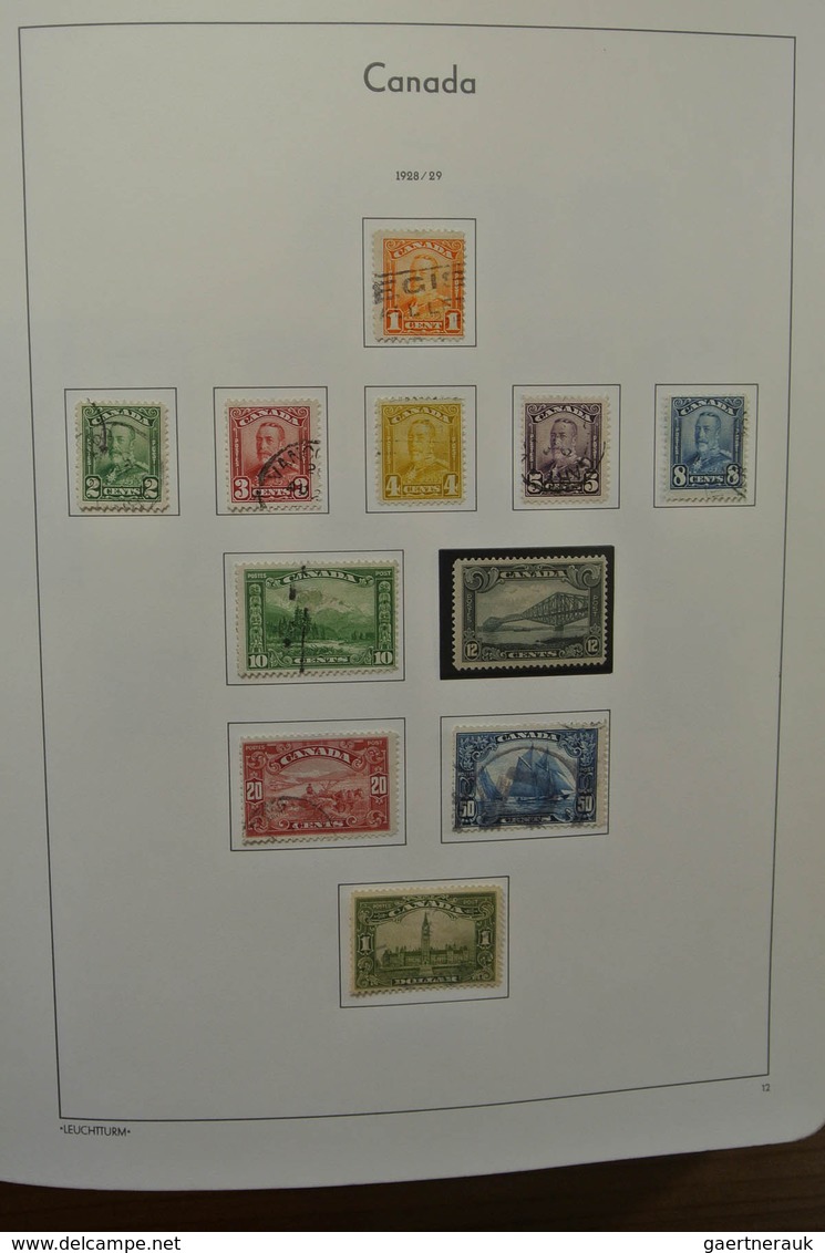 22340 Canada: 1851-1987. Nicely filled, MNH, mint hinged and used collection Canada 1851-1987 in Leuchttur