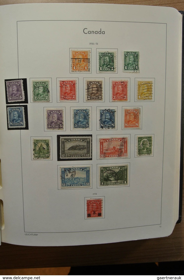 22340 Canada: 1851-1987. Nicely filled, MNH, mint hinged and used collection Canada 1851-1987 in Leuchttur