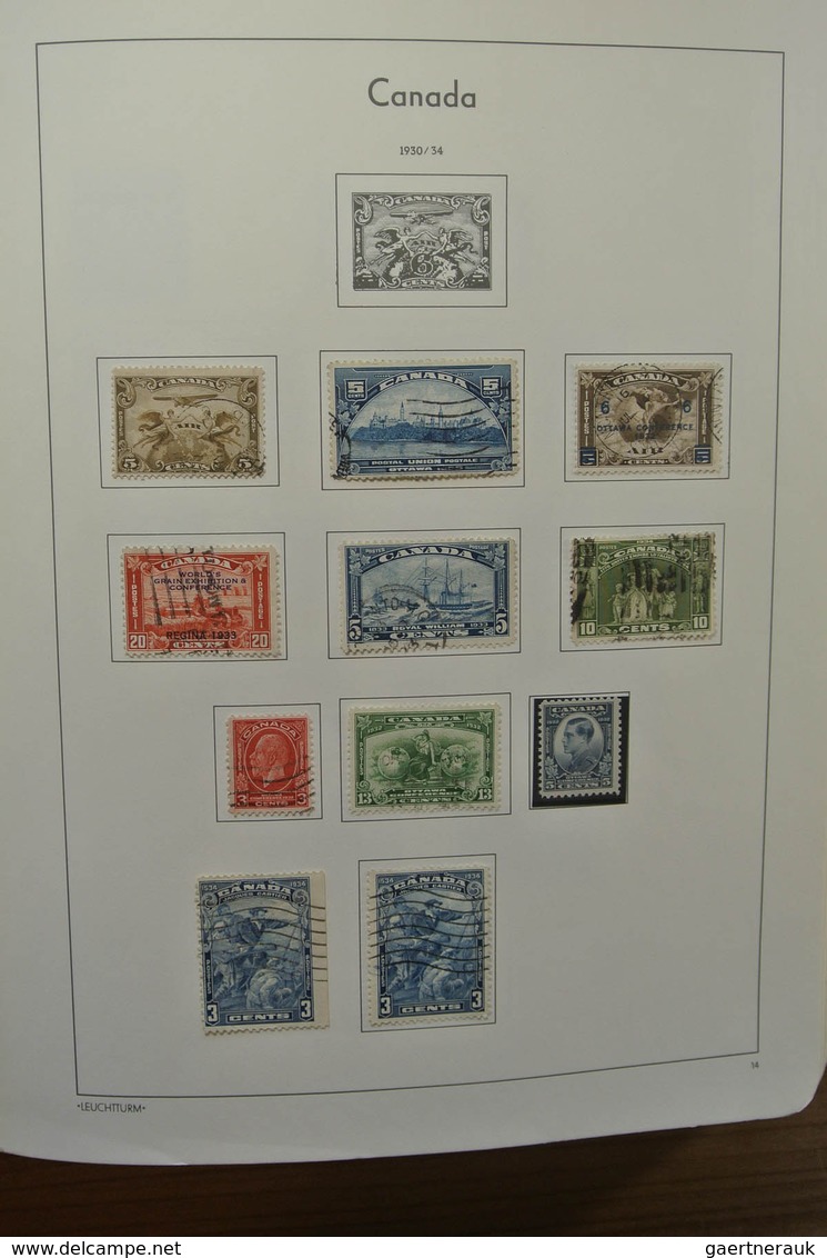 22340 Canada: 1851-1987. Nicely filled, MNH, mint hinged and used collection Canada 1851-1987 in Leuchttur