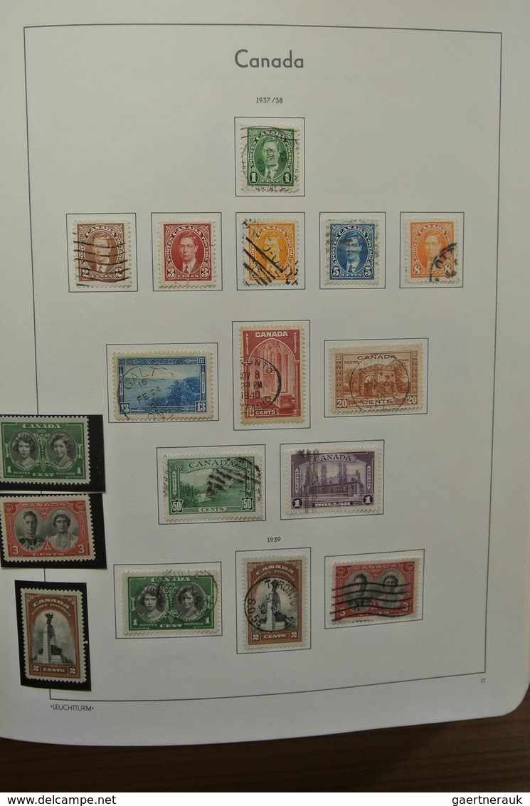 22340 Canada: 1851-1987. Nicely filled, MNH, mint hinged and used collection Canada 1851-1987 in Leuchttur