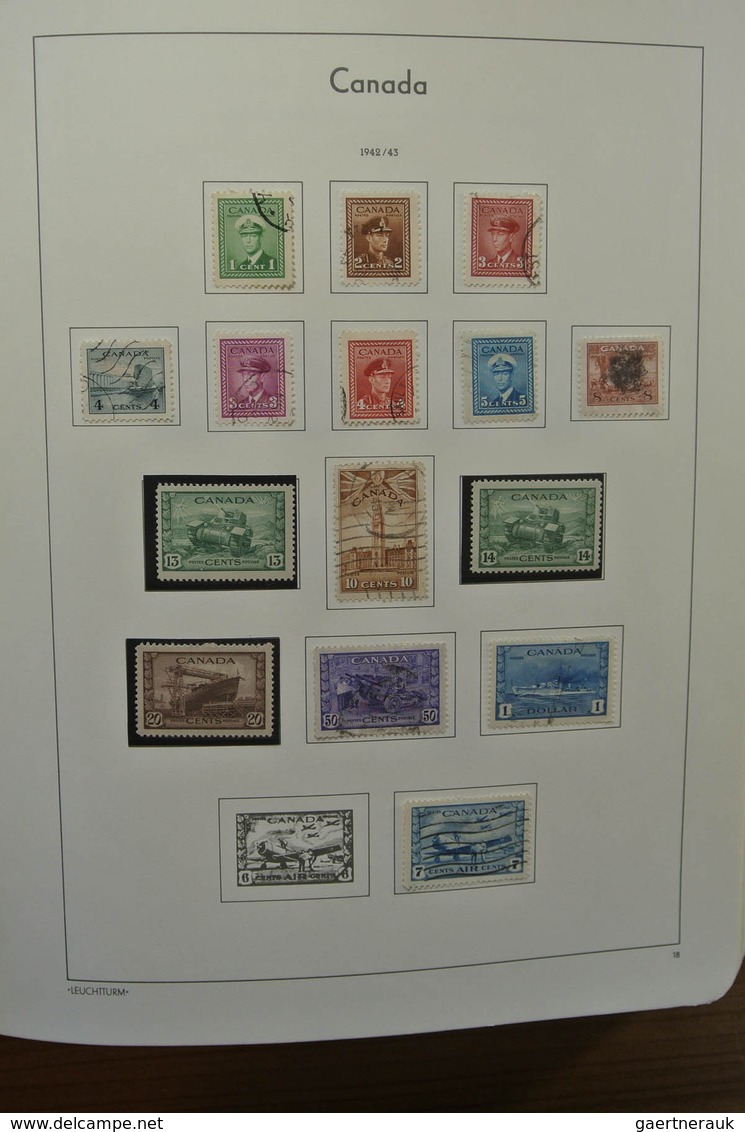 22340 Canada: 1851-1987. Nicely filled, MNH, mint hinged and used collection Canada 1851-1987 in Leuchttur