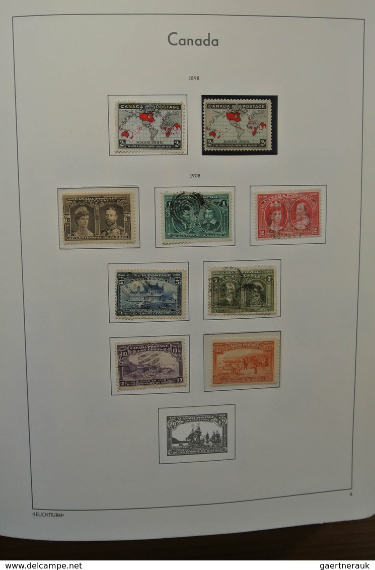 22340 Canada: 1851-1987. Nicely filled, MNH, mint hinged and used collection Canada 1851-1987 in Leuchttur