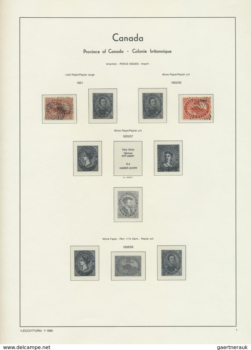 22341 Canada: 1851/1940 (ca.), Colony/Dominion, Used Collection On Lighthouse Pages With Strength In The Q - Autres & Non Classés