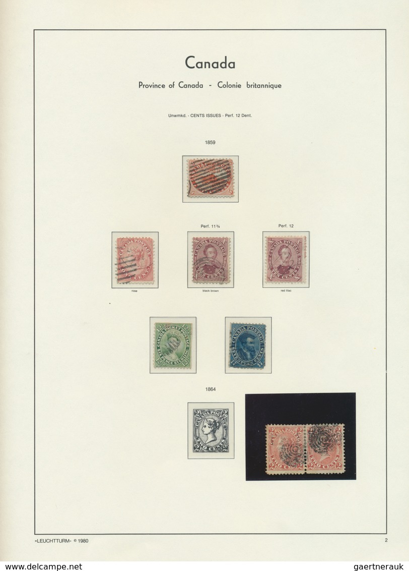 22341 Canada: 1851/1940 (ca.), Colony/Dominion, Used Collection On Lighthouse Pages With Strength In The Q - Autres & Non Classés