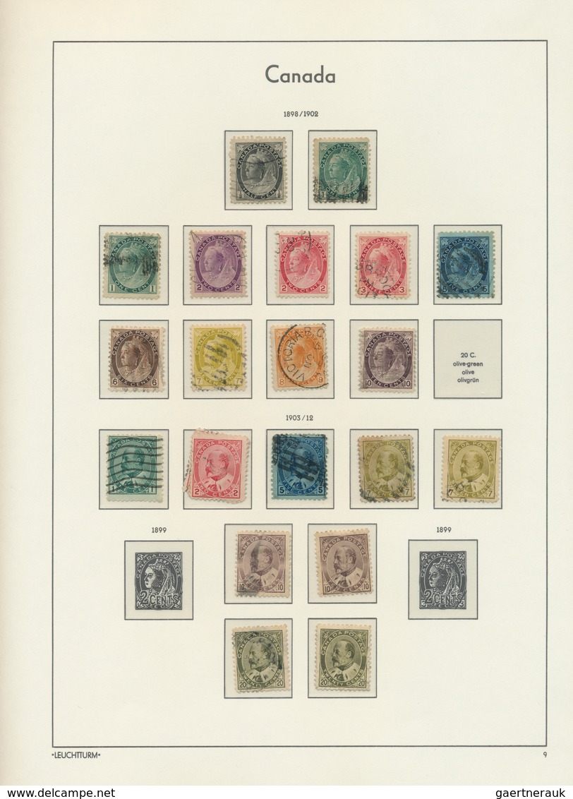 22341 Canada: 1851/1940 (ca.), Colony/Dominion, Used Collection On Lighthouse Pages With Strength In The Q - Autres & Non Classés