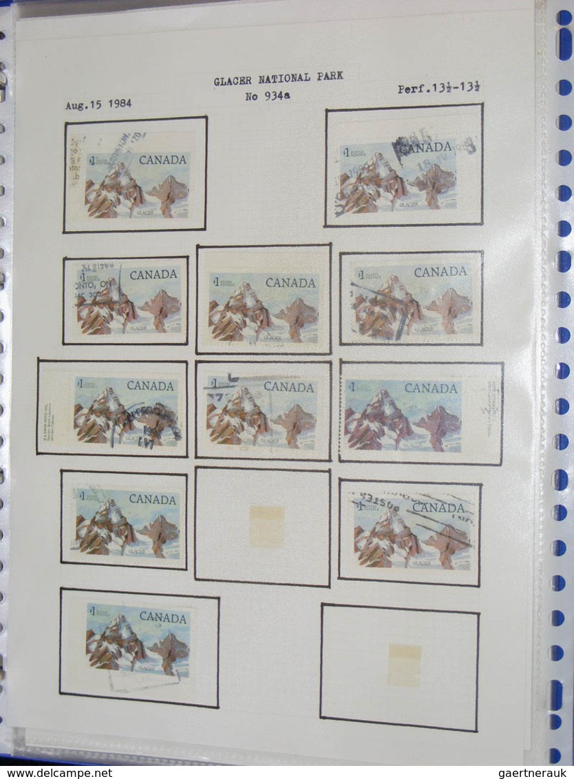 22347 Canada: 1899-2007. Extensive Lot Canada 1899-2007 In 5 Ordners In Box. Lot Contains Very Many Stamps - Autres & Non Classés